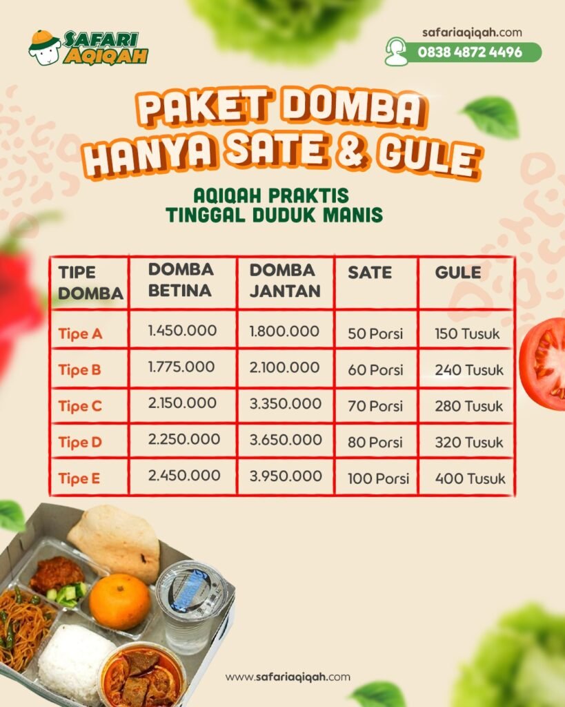 Aqiqah Bandung Cimahi – Safari Aqiqah: Pilihan Tepat dengan Harga Murah dan Layanan Lengkap